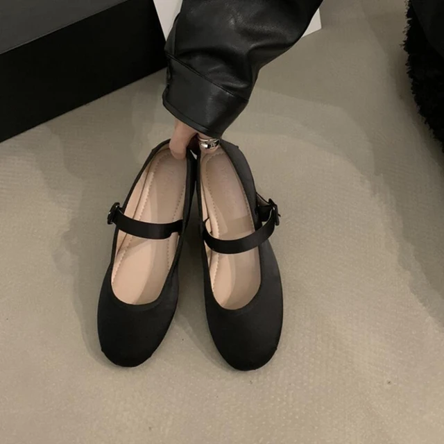black chanel ballet flats outfit