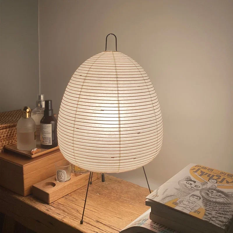 Japanese Design Table Lamp Rice Paper Standing Lamp Bedroom Home Decor Study Living Room Bar Light Fixtures 4