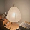 Japanese Design Table Lamp Rice Paper Standing Lamp Bedroom Home Decor Study Living Room Bar Light Fixtures 4