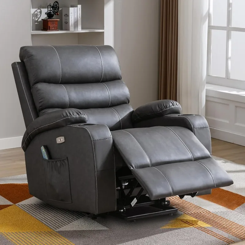 Lift Chair-Power Lift Recliner Chair for Elderly,Power Recline Chair with Heat and Massage,Electric Recliner Chairs Big and Tall