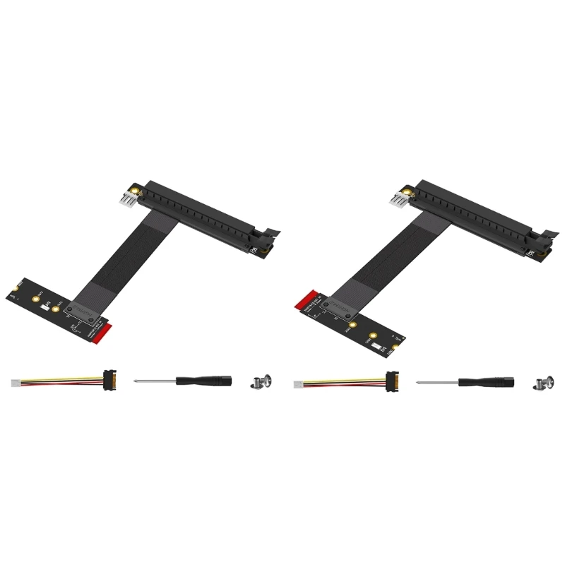 

Переходник на PCIE X16. Удлинительный кабель графического видео. Удлинительный кабель PCIExpress 16x на mKey для 2242/2260/2280.