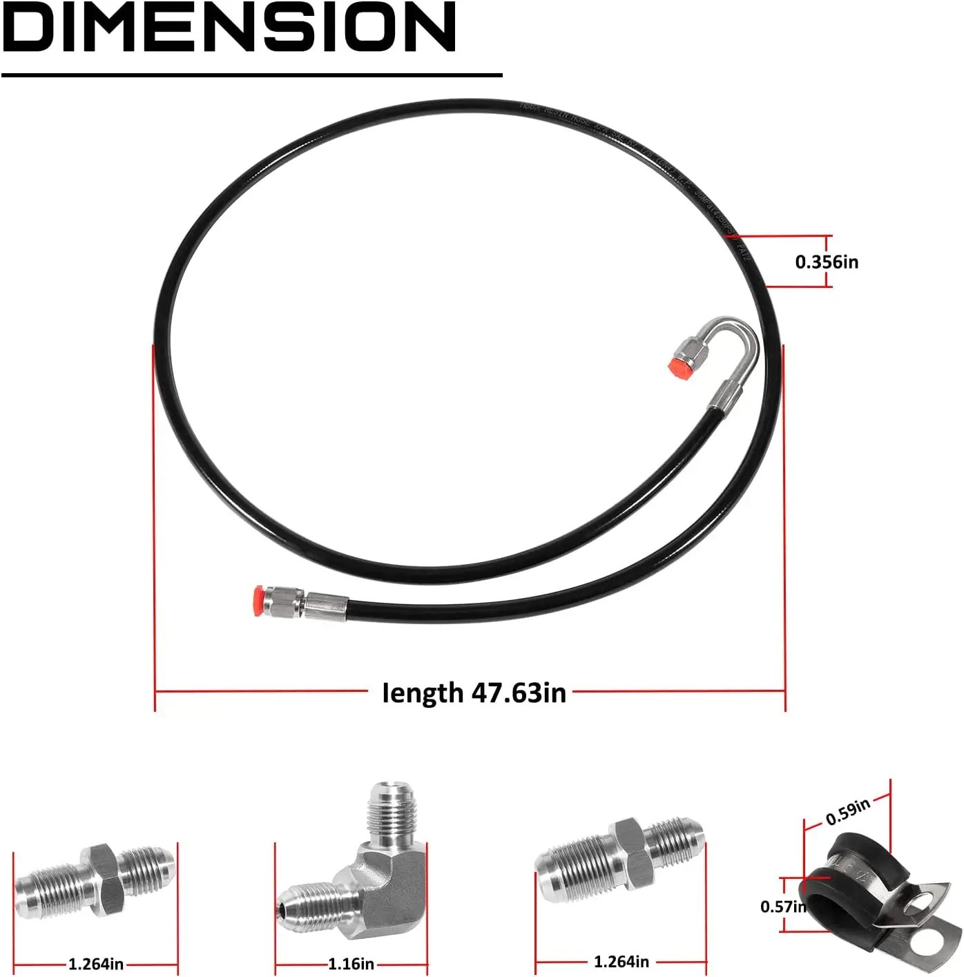 TM Clutch Line Kit For K Swap fits for Honda-Acura Civic Crx Integra K20 K24 K-Series Engine