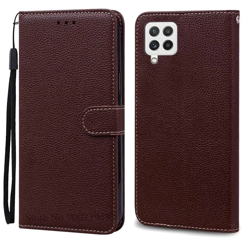 Leather Wallet Flip Case Soft Silicone Cover for Samsung Galaxy M32 - Stylish Protective s