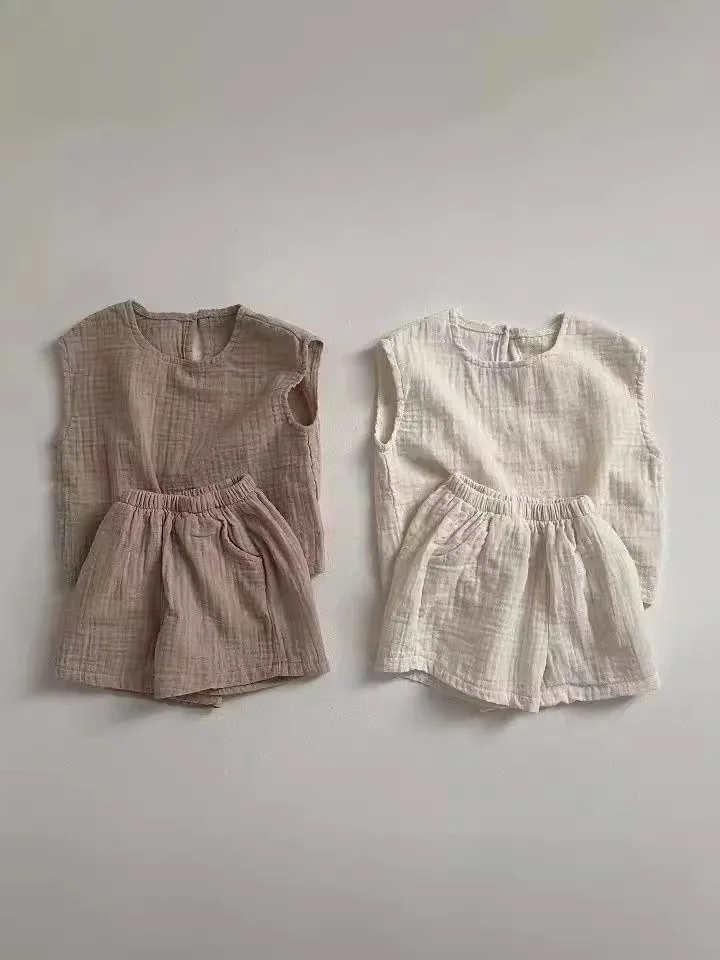 дышащий жилет и шорты для младенцев