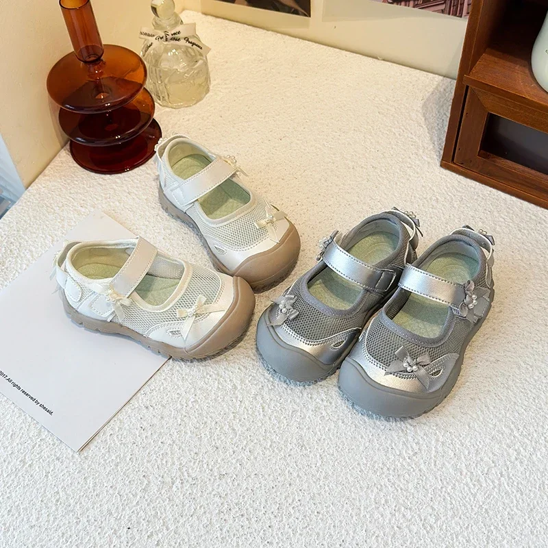 Girls Casual Flat Shoes with Bows for Kids