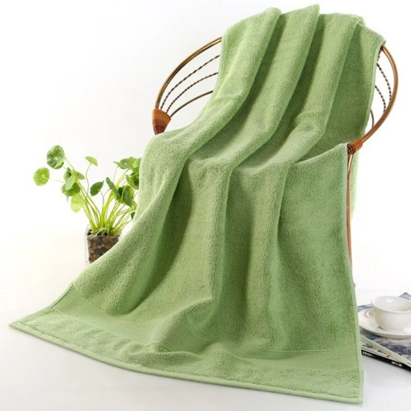 2pcs Egyptian Cotton Beach Towel Terry Bath Towels Bathroom 70*140cm Thick Luxury Solid for SPA Bathroom Bath Towels for Adults 6