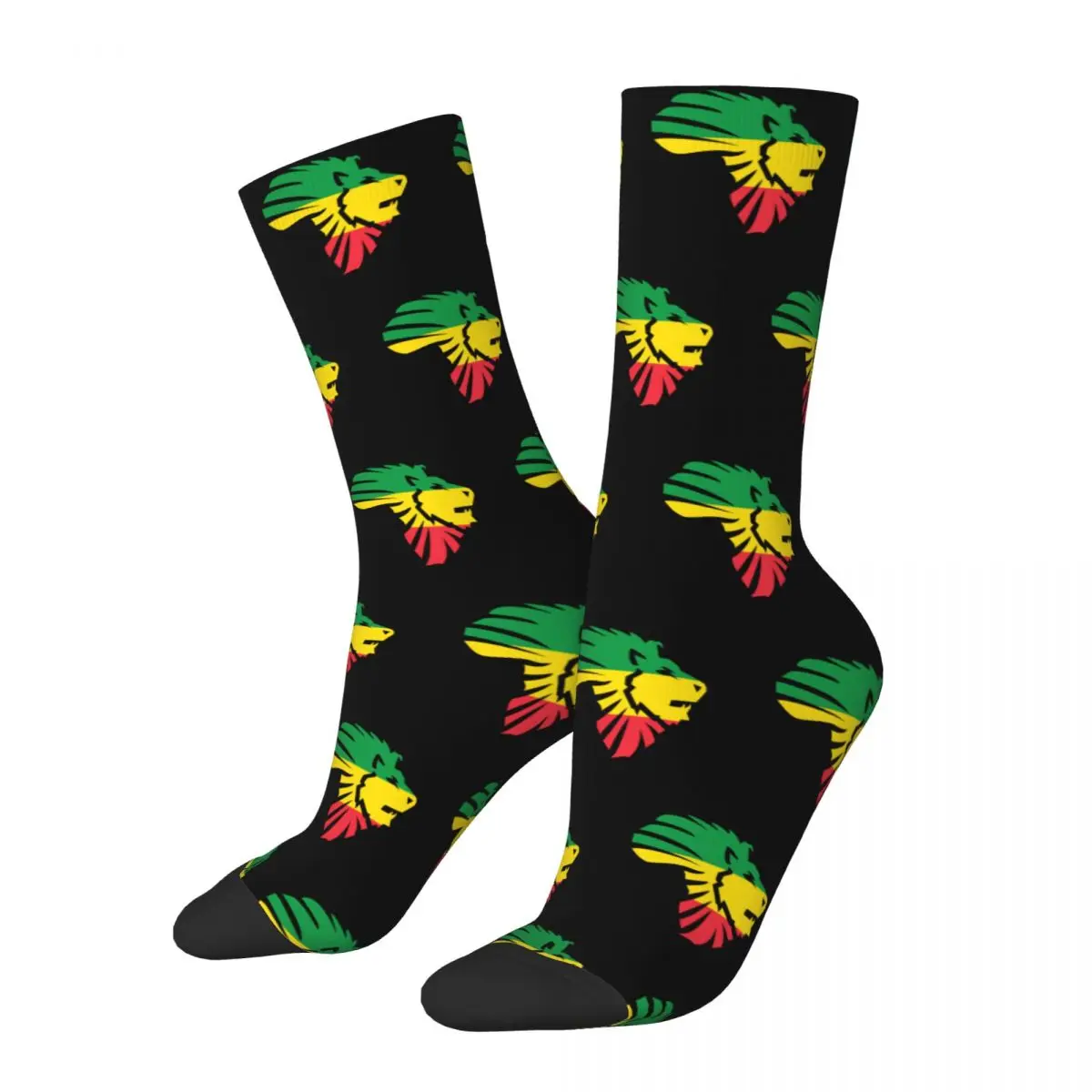 

Cool Rasta Lion Of Judah Art Dreadlock Rastafari Socks Men's Women's Casual Socks Spring Summer Autumn Winter Stockings Gift