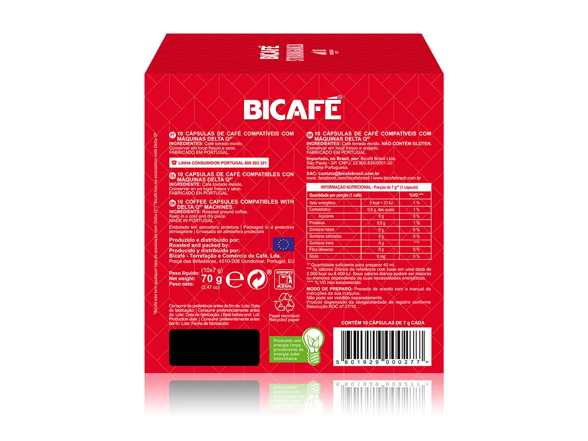 Kit Cápsulas Café para Máquinas Bicafé, Máquinas P/Delta, 40