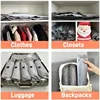 Travel Roll-Up Vacuum Storage Bags, Reusable Fabric Cloth Luggage Compression Pack Bag Fit Clothing, No Need Air Pump 4