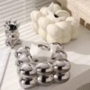Tissue Holder Marshmallow Tissue Box Cover Valentines Day Decor Tissue Canister for Hotel Car Home Countertop Living Room 2