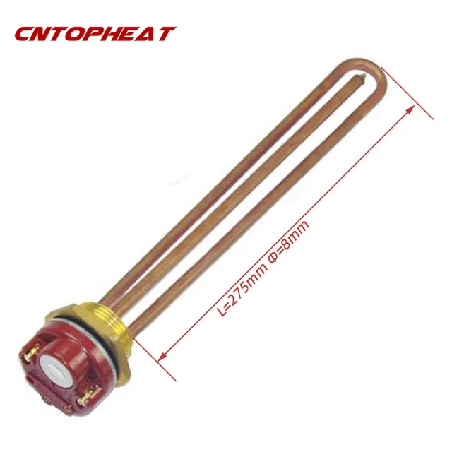 220v 2000w Heating Element With Thermostat DN32 42mm Thread Immersion Water  Heater With Thermoregulator - AliExpress