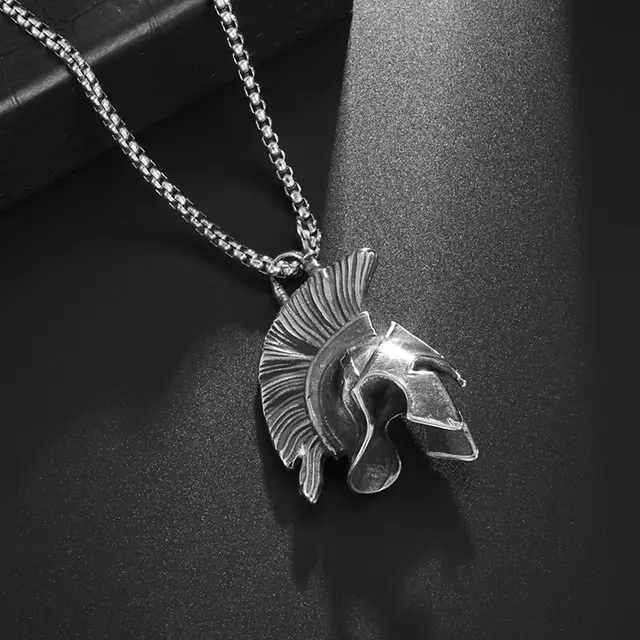 SPARTAN メンズ クロスペンダントネックレス ステンレススチール ロロステンレススチールチェーン ダマスカススチール 木製 カーボンファイバー ゴールド IP 送料無料 ネックレス ステンレス ビンテージ チェーン メンズ 新しい