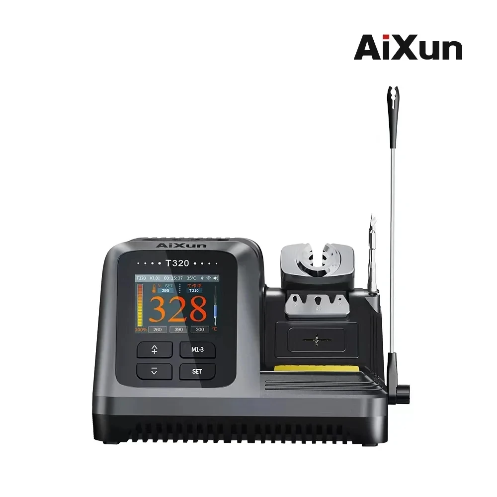 AIXUN T320 지능형 납땜 스테이션, 정밀 재작업 도구, 휴대폰 수리용 납땜 다리미 팁, T245 T210