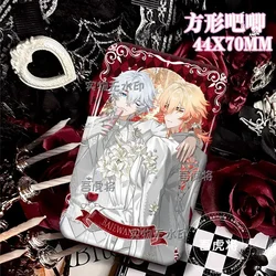 Honkai Star Rail Metal Flash Brooch Pin Badge Jewelry Accessory - 4.4x7cm (Phainon and Mydie)