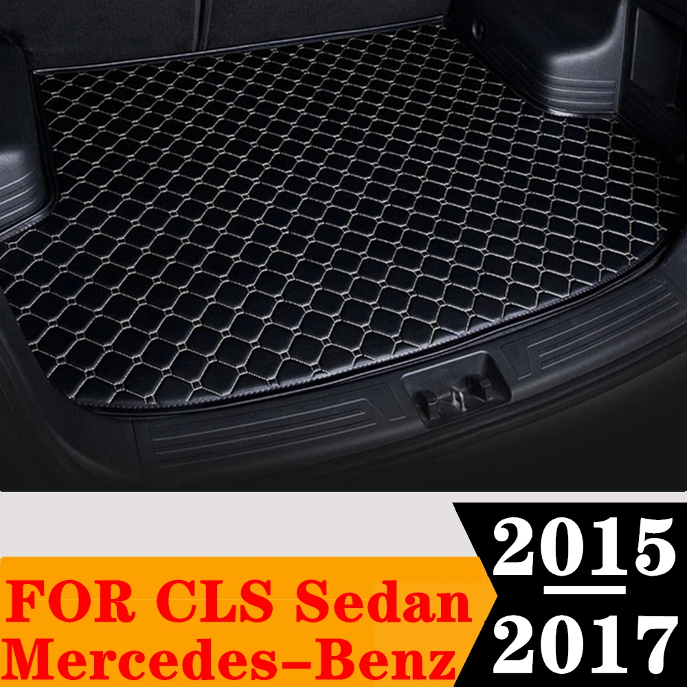 

Коврик для багажника автомобиля Mercedes-Benz CLS Sedan 2017 2016 2015, задний поднос для груза, багажник, коврик для багажа, ковер, автозапчасти