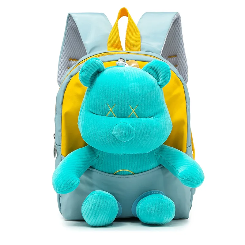 

New Cartoon Bear backpacks for children Toy Patch Child backpack Cute Small kids backpack 6 Color High quality Children bag