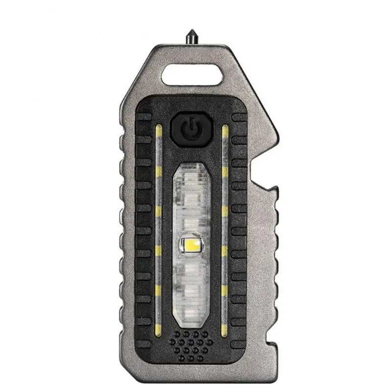 

Modes Mini LED Flashlight Working Light Portable Pocket Flashlamp Keychains USB Recharge Magnet Camping Lamp with Corkscrew