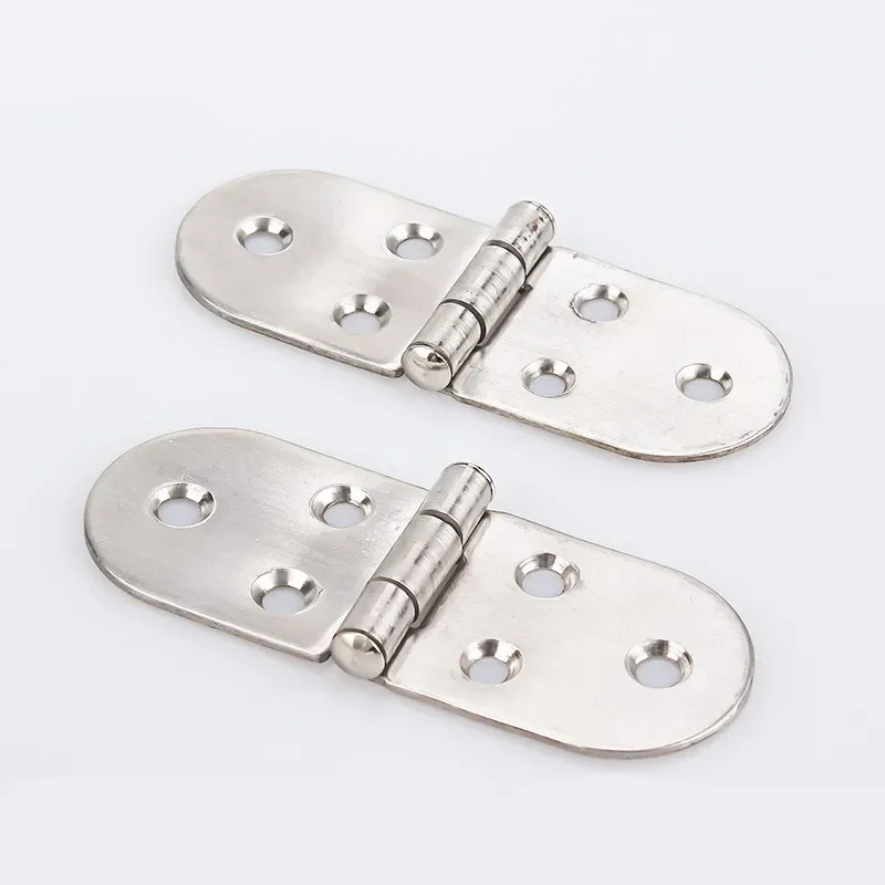 Stainless Steel Hinges Door Hinges 1PCS 201 Stainless Steel Flush Hinges 180 degree Cabinet Hinges Door Semicircle Furniture Accessories
