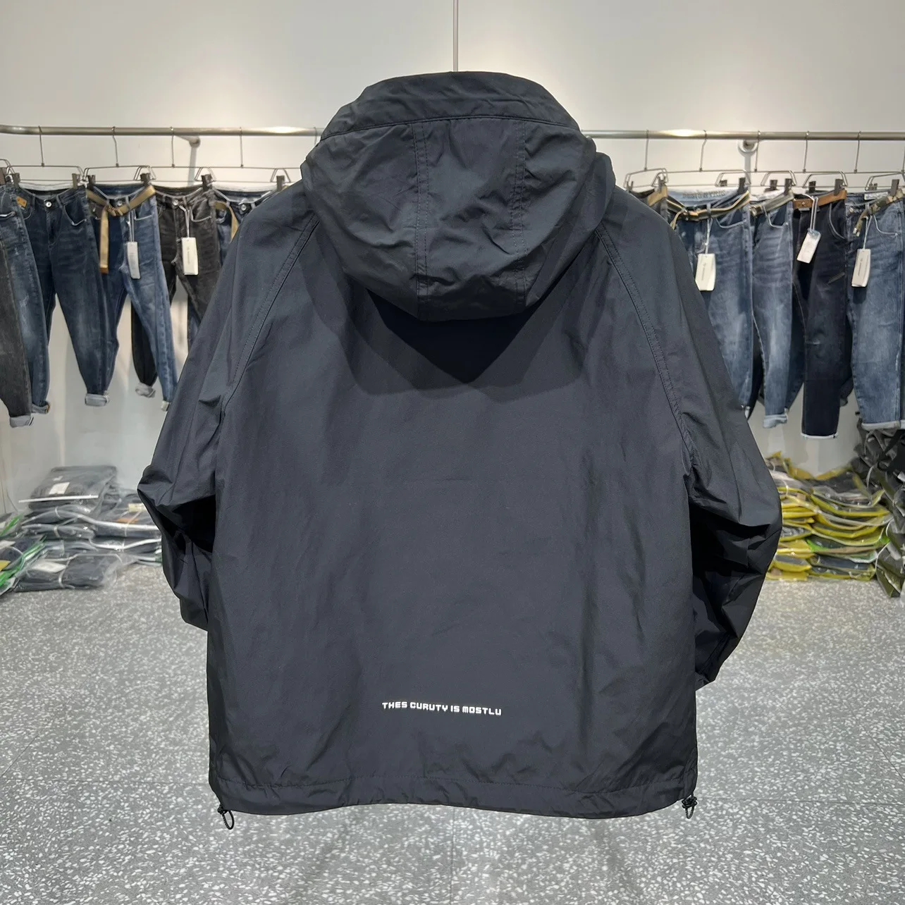 Autumn New Men Workwear Hooded Top Zipper Pocket Pullover Charge Coat Casual Loose Coat