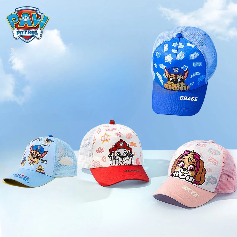 

Paw Patrol Hat Children's Baseball Hats Cotton Cute Peaked Cap Headgear Chase Skye Print Party Summer Hat Boy Girl Birthday Gift