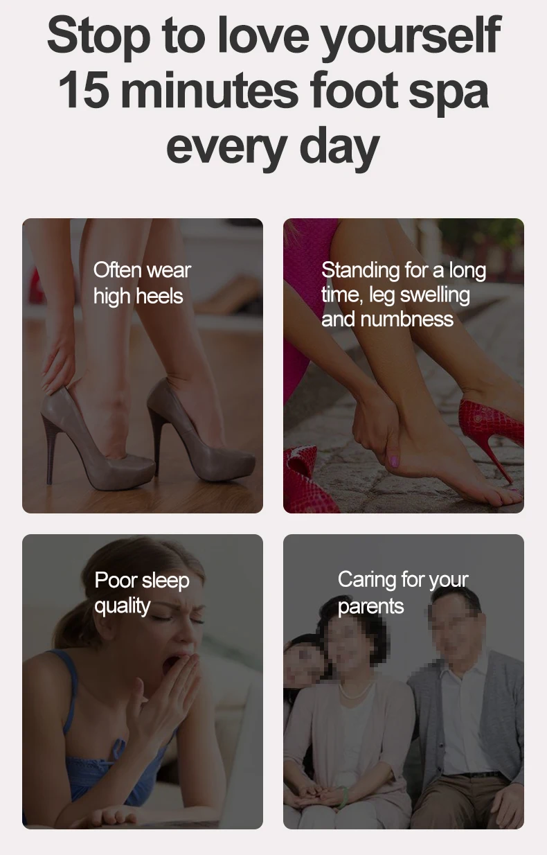 Massaggio elettrico per i piedi, Shiatsu, impastamento profondo, compressione dell'aria per la cura della salute, terapia di riscaldamento a infrarossi, antistress_voghion.com