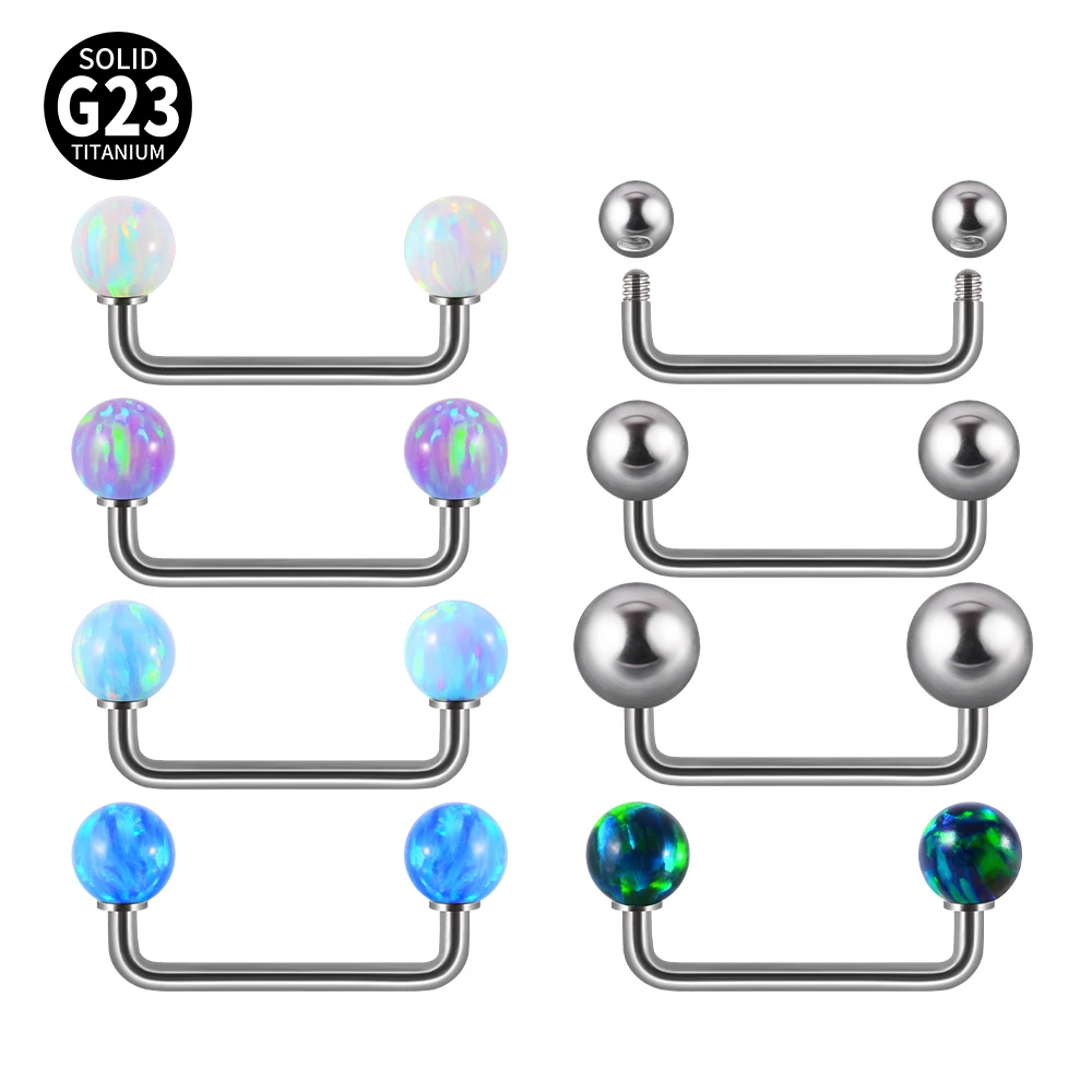 G23 Simple Opal Titanium Dermal Anchor Micro Dermal Anchor Small Bead Piercing Skin Diver Piercing Gioielli Per Il Corpo 16G