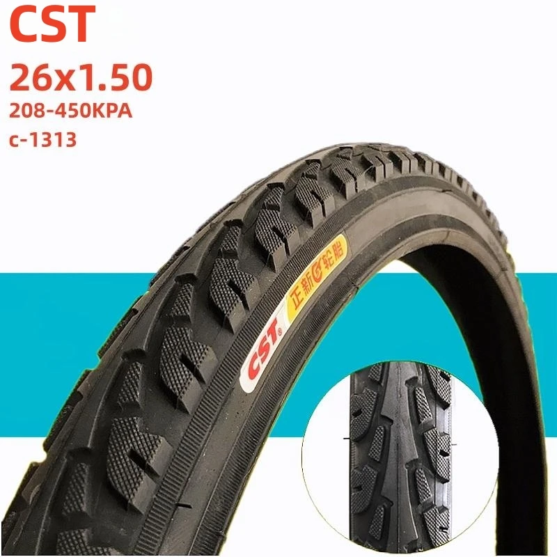 thumbnail image 2 of YUNSCM 26" Mountain Bike Tires & Tubes Set - 26x1.95 With Schrader Valve (2 Tires + 2 Tubes) 2 of 4