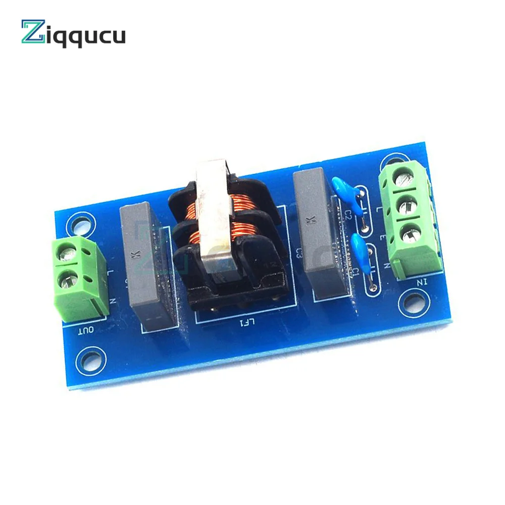 220V EMI Filter Sound Booster Filter Socket 2A EMI Module Power Board Sound Lift Sharp Socket Power power filter module