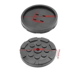 Black Rubber Anti-Slip Car Lift Jacking Pad - Heavy Duty Rail Protector (A)