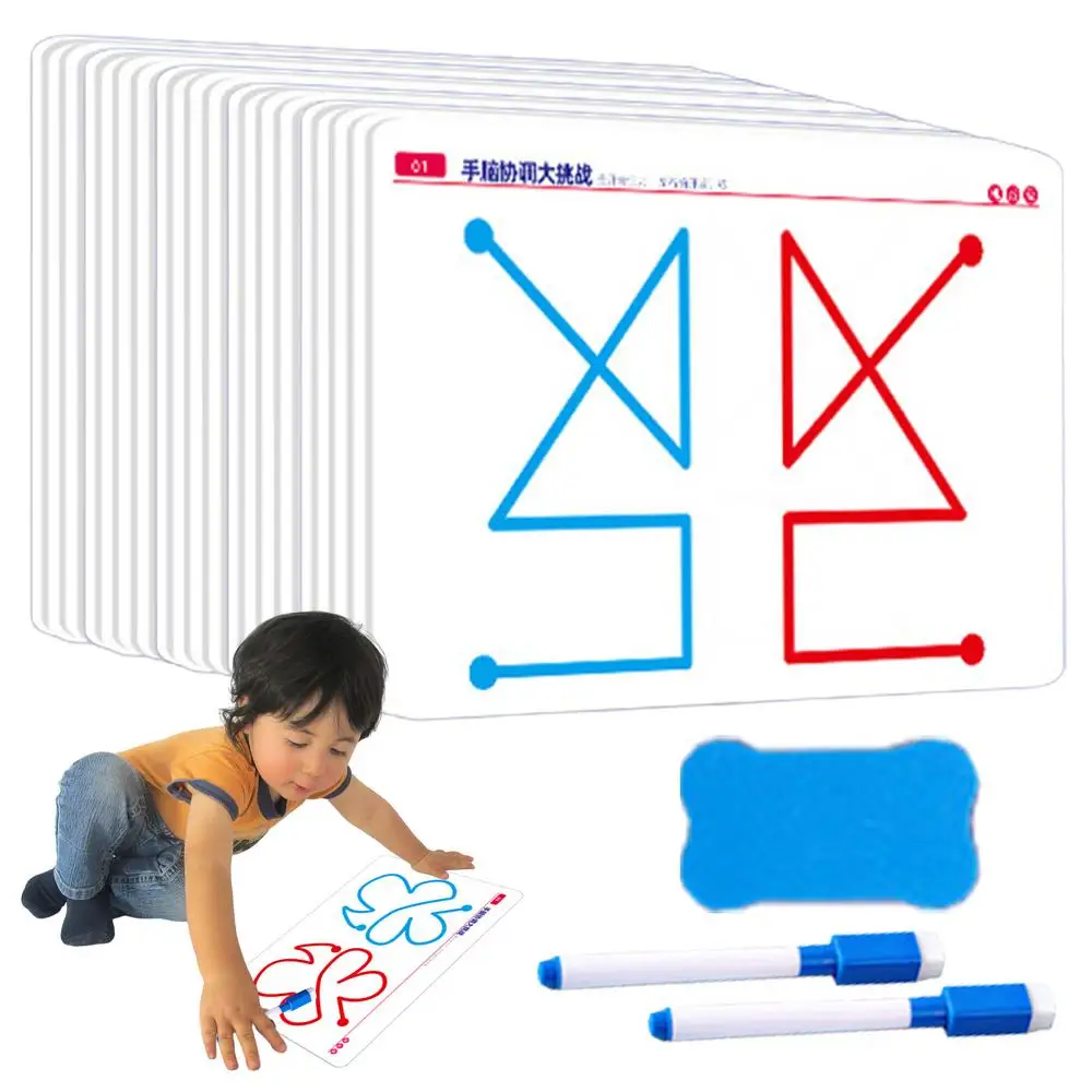 【Flash sale】 Brain Training Game 20pcs Brain Training Range Hand-Brain Coordination Fine Motor Skills Left & Right Brain.