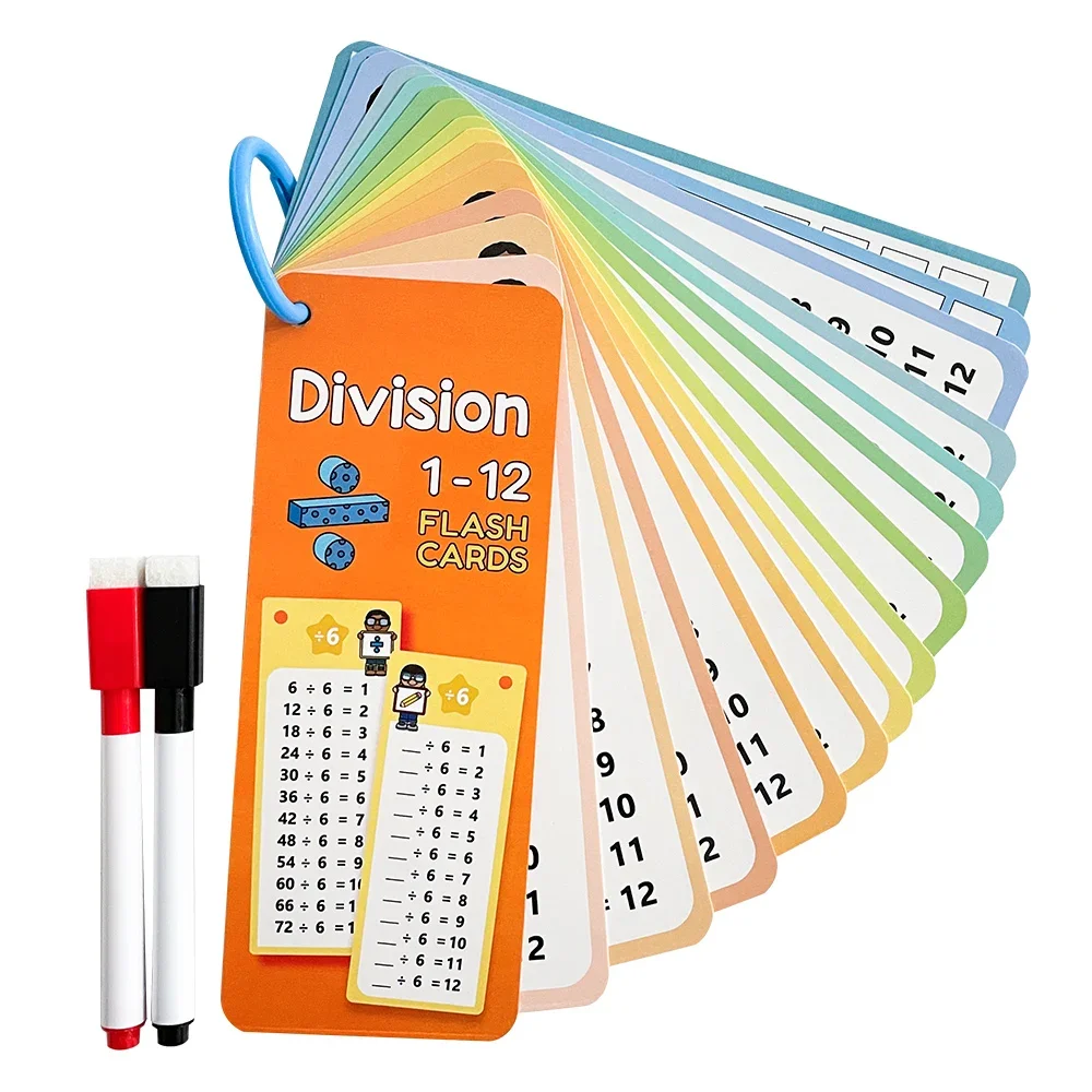Montessori 0-12 Multiplication Training Card, Math Learning Tool,Times Table Self Check Mathematical Teacher Teaching Aids