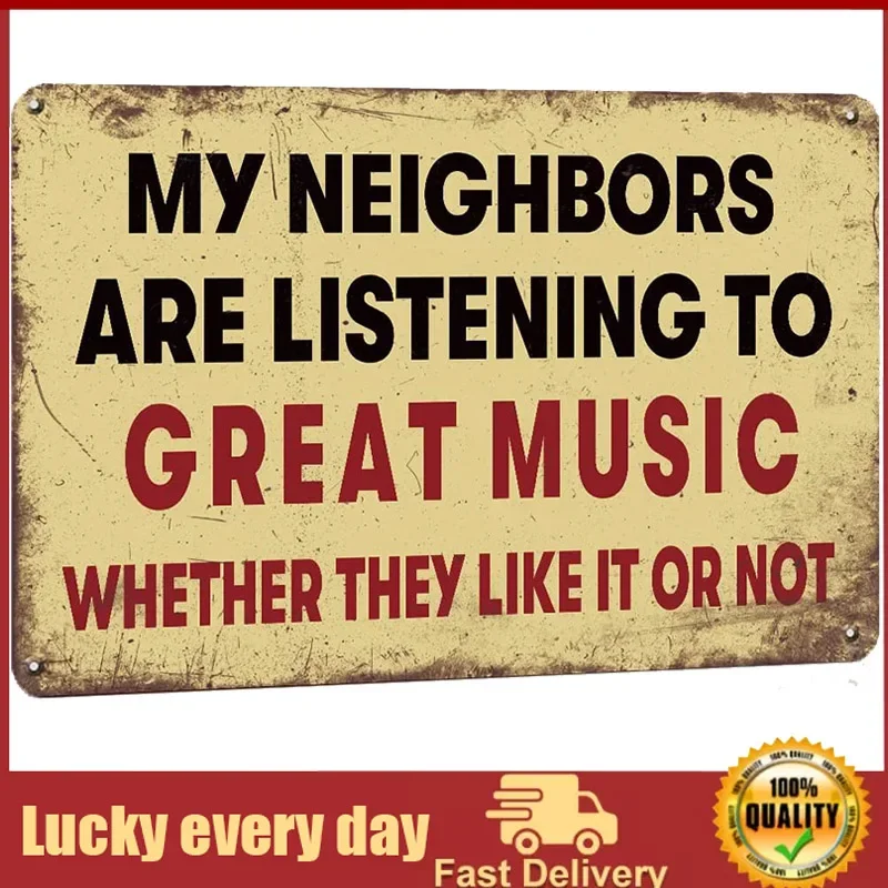 

Funny Sarcastic Metal Signs for Garage, Man Cave Home Bar Sign Music Decor Gifts Wall Decor Music Lovers Gifts for Men