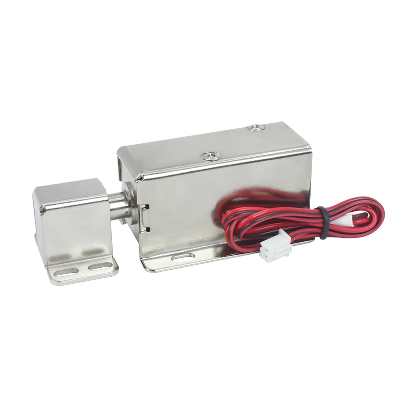 전자기 잠금 장치 12V24V 전기 제어 잠금 장치 전자기 래치 LY01 전자 잠금 장치 소형 전자석 푸시로드 전기