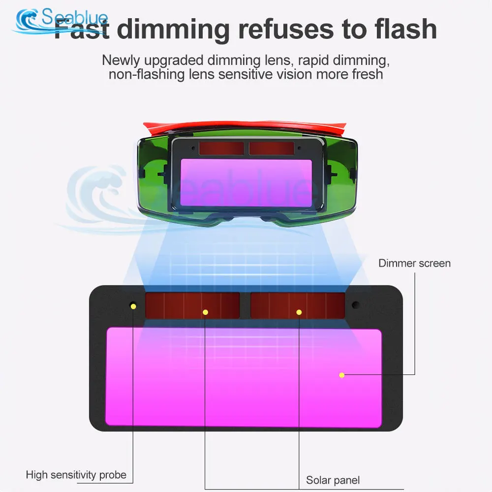 Welding Glasses Automatic Dimming Welding Glasses Automatic Darkening Welding Mask Anti Glare Argon Arc Glasses Welder Special Goggles