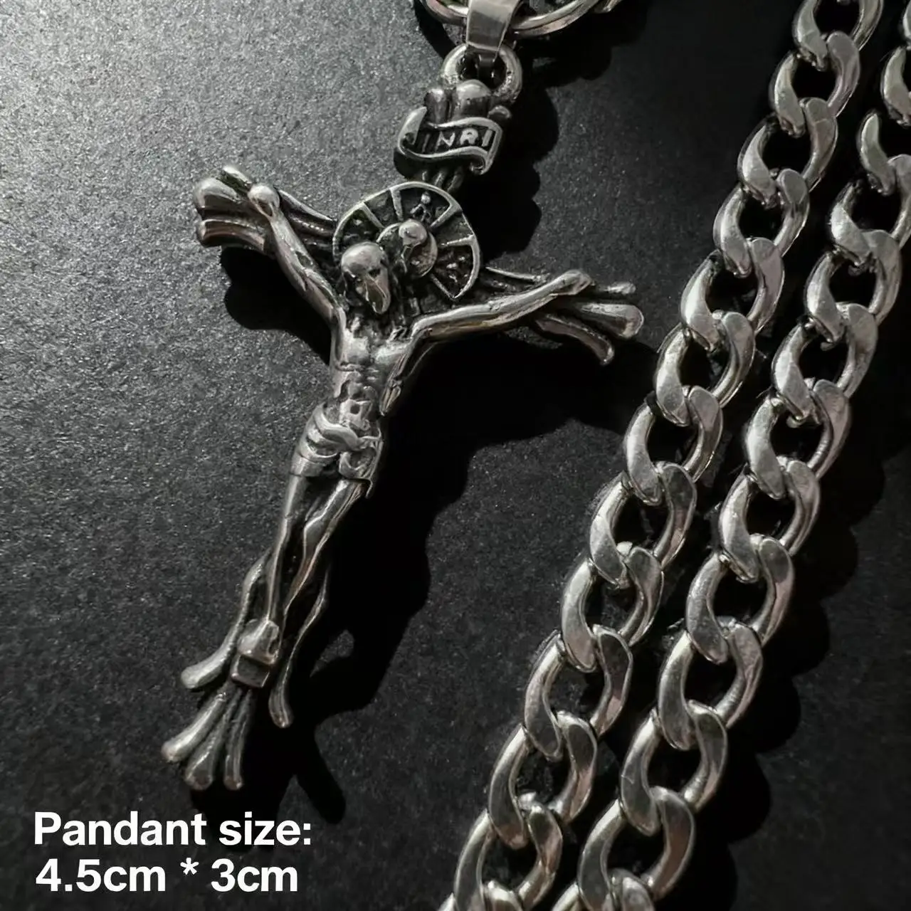 Stainless Steel Jesus Necklace 3