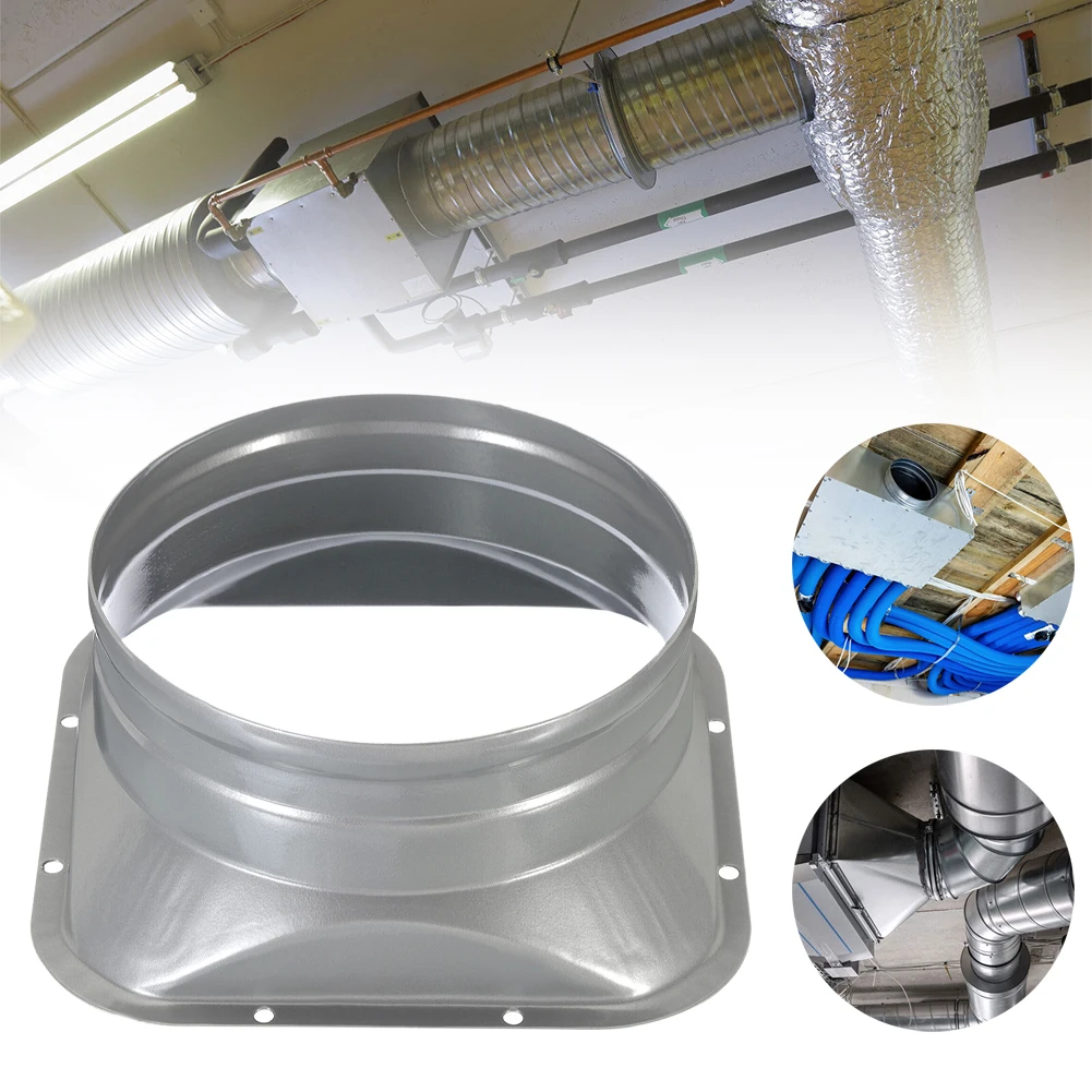 Metal Flange Air Vent High Temperature Resistance Electrostatic Spray Exhaust Ventilation Duct Connecting Accessories 1*