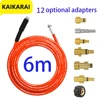 6M Sewer Drain Water Cleaning Hose Pipe Cleaner for Karcher Huter Hammer Nilfisk STIHL Bosch Lavor High Pressure Washer 1