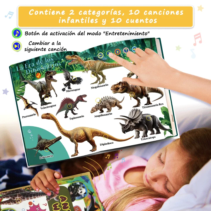 Spanish Point Reading Books Children's Early Educational Toys Montessori Smart Multifunctional Book For Toddler Learning Spanish 5