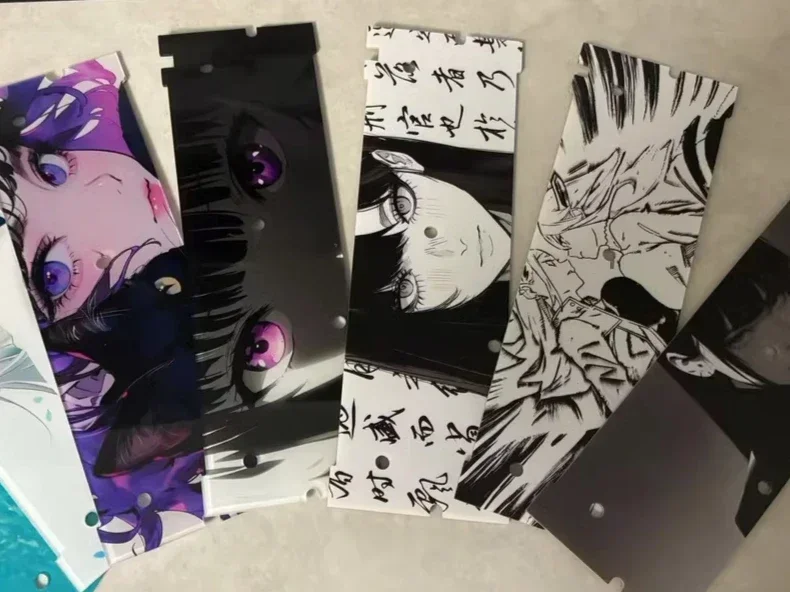 Holy60 키보드베이스 플레이트 GH60/mad60/Wooting/rakka 키보드 플레이트 액세서리 용 맞춤형 중공 애니메이션 키보드베이스 아크릴 케이스
