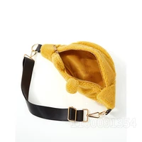 Disney Winnie The Pooh New Women's Plush Oblique Bag Cartoon Cute Women's Plush Waist Bag High Quality Large Capacity Chest Bag 4