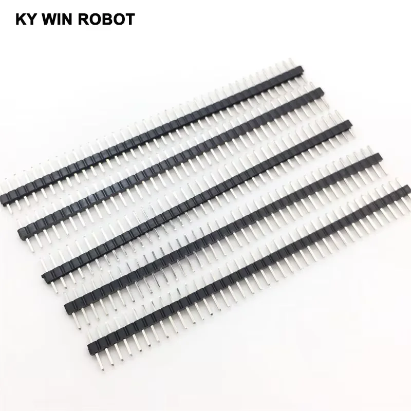 10 Stück 2mm 40-Pin Einreihige Stiftleiste 2,0mm Männlicher Stiftleistenanschluss Kupfer IC Elektronische Komponenten für Arduino