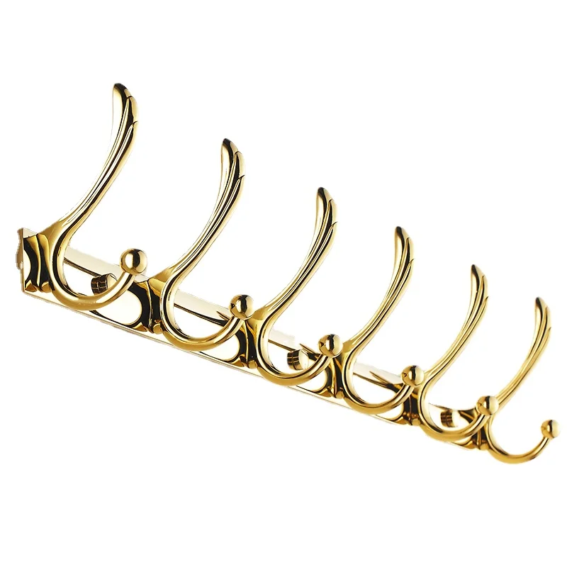 

Золотой крючок для одежды, настенная Подвеска для ванной комнаты