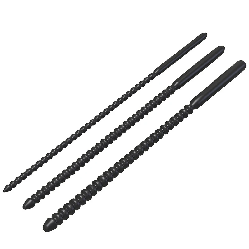 3 Sizes Silicone Thread Male Penis Plug Urethral Dilator Sound Stretching Sex Toy for Men Urethral Plug Dilator Catheter