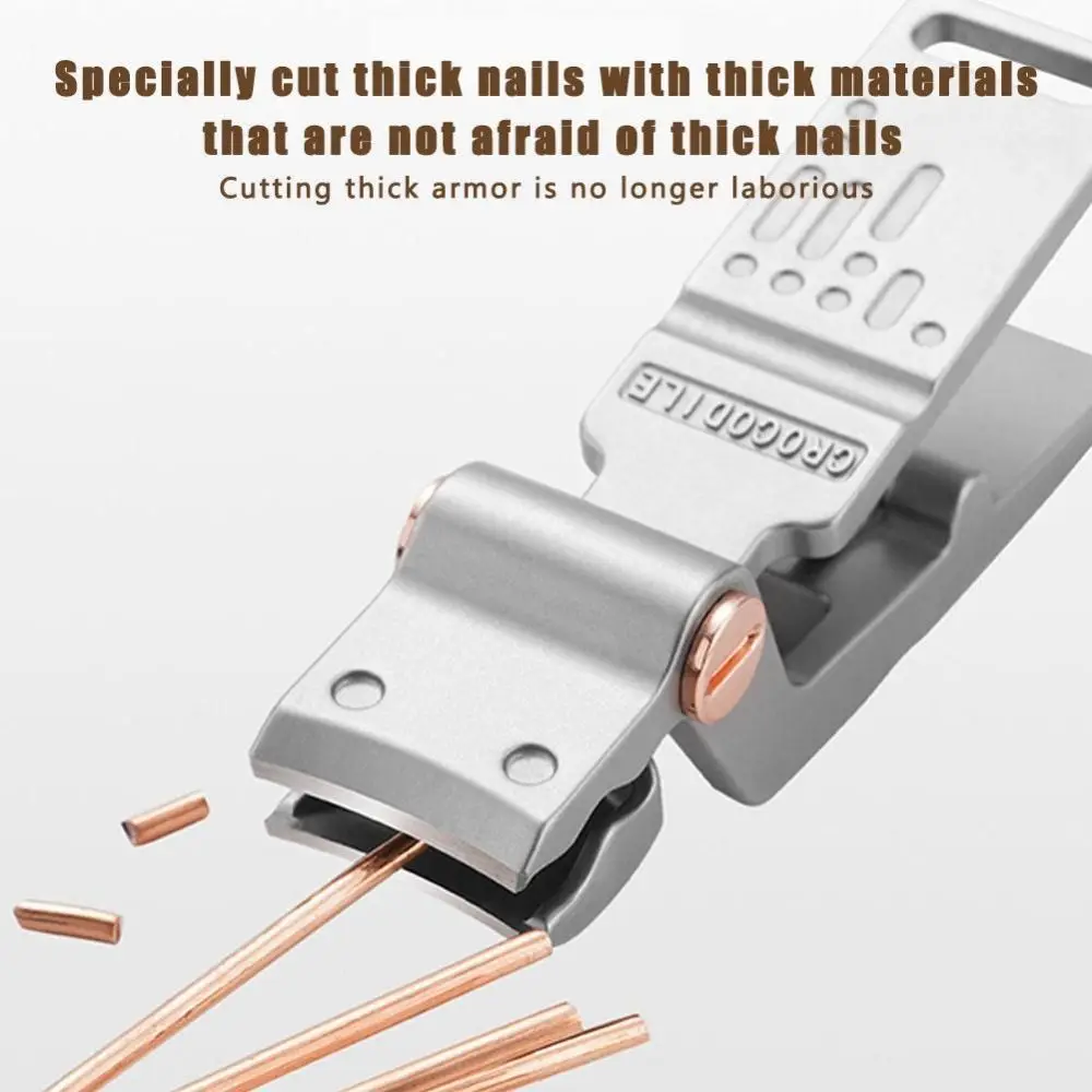 Ergonomic Stainless Steel Manicure Cutter Wide Jaw Anti-splash Nail Clippers Durable Pedicure Tools Beauty