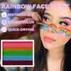 8G 12 Color Water Monochromatic Face Body Painting Palette Festive Washable face and body paint Makeup Costume Body Partie 4