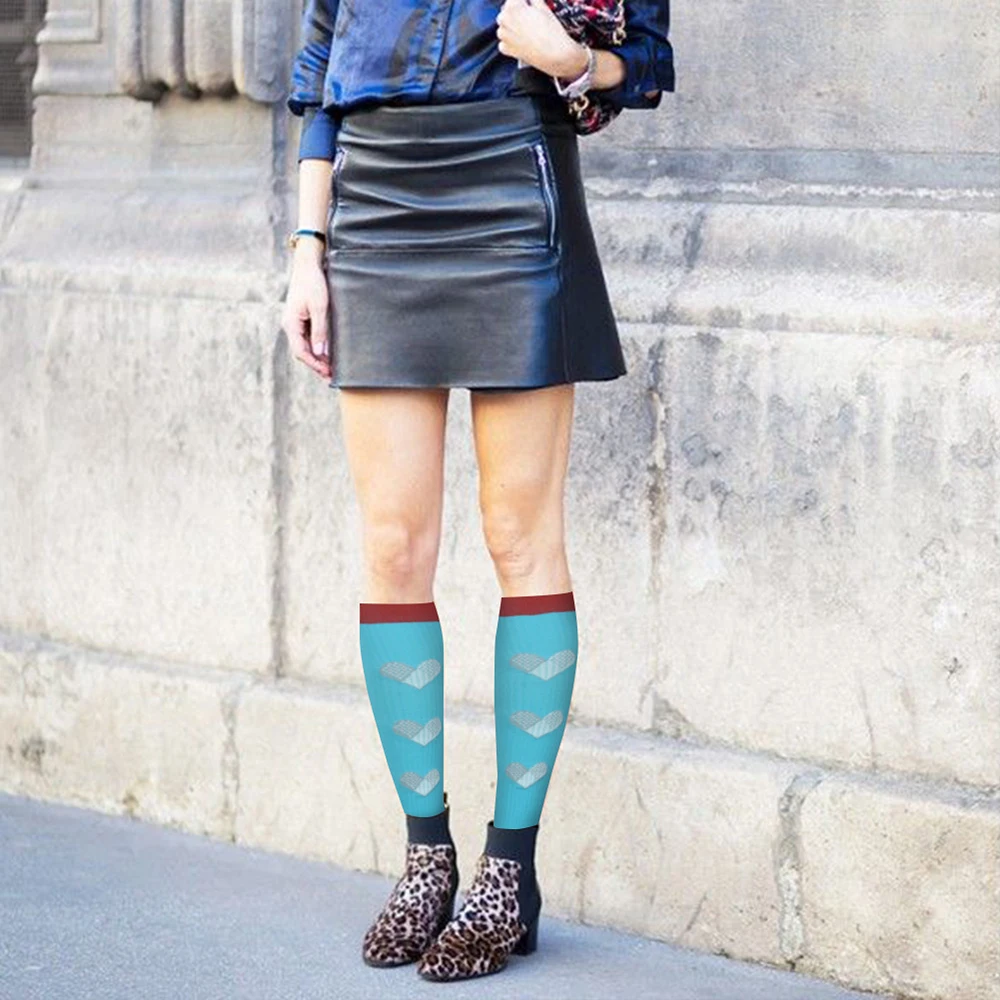 Men and Women Long Tube Compression Stockings Pressure Nursing Socks For Diabetes Varicose Veins Outdoor Sports Running Socks