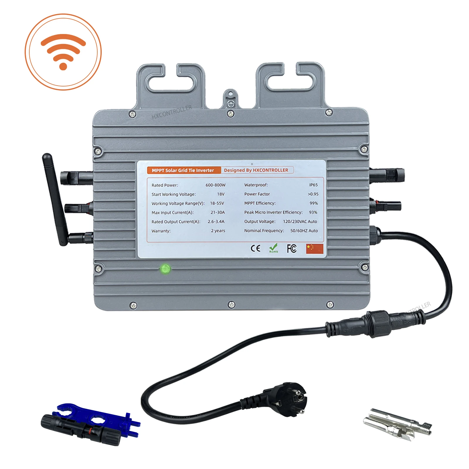 

Waterproof IP65 600W 800W Micro Solar Inverter 110V/220V Pure Sine Wave On Grid Tie Solar Inverter DC 18-55V Home appliance