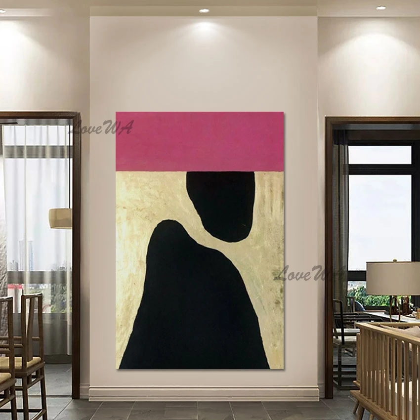 

Простая картина с изображением горного пейзажа ручной работы, холст, искусство, картина без рамки, спальный зал, абстрактный Настенный декор, художественный дизайн