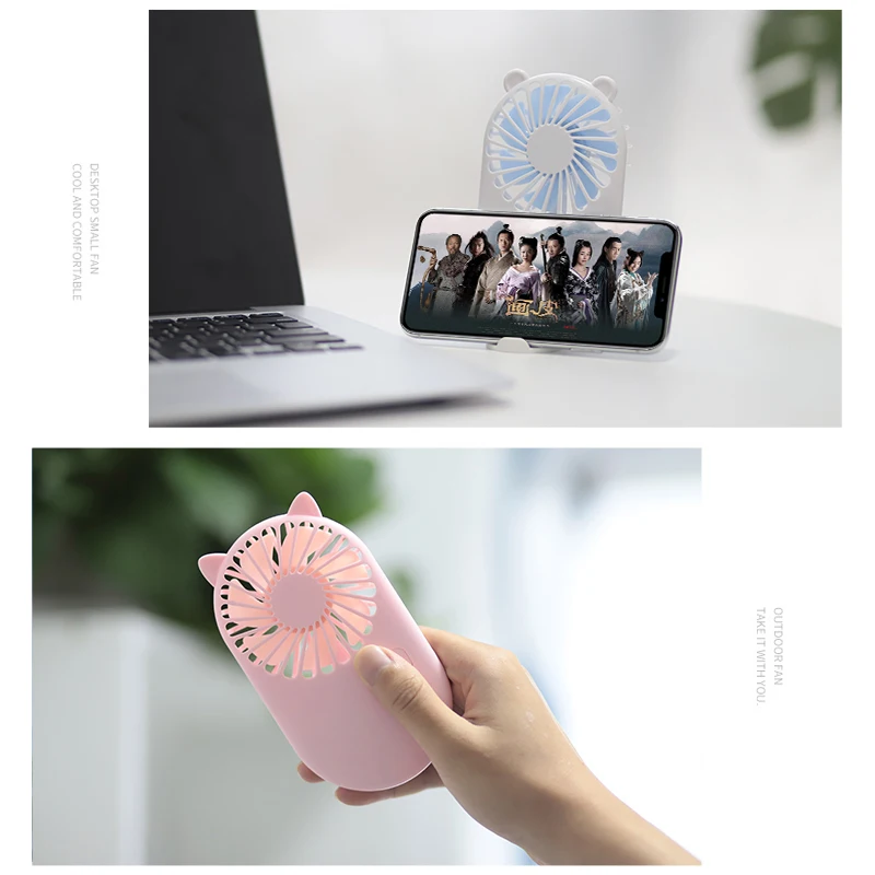 2024 New Mini Portable Fan Pocket Fan Cool Air Hand Held Travel Cooler Cooling Mini Fans USB Charging Mini Fan Office Home 5