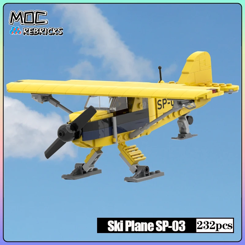 

Military Competition MOC Ski Plane SP-03 Building Block Model Bricks Sets DIY Puzzle Assembly Toys for Kid Christmas Gifts